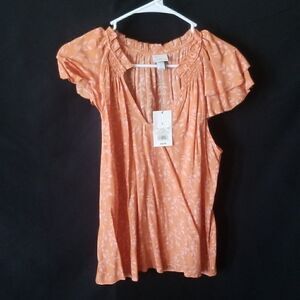 a new day short sleeve blouse sz Small